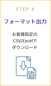 (4)フォーマット出力